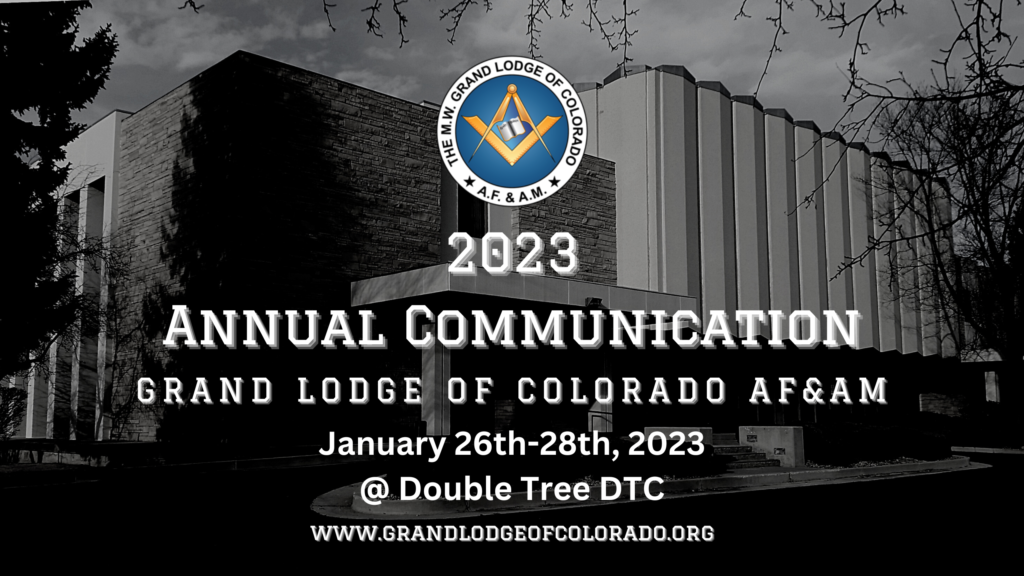 2023 Annual Communication Grand Lodge Of Colorado Freemasons